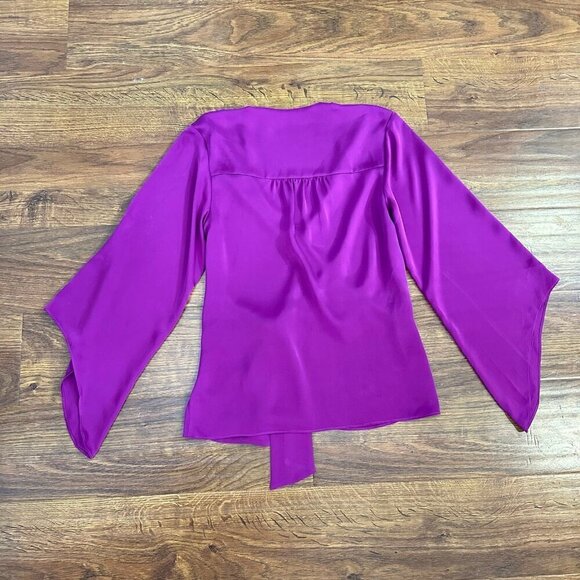 Ramy Brook satin kimono Blouse - Picture 2 of 4